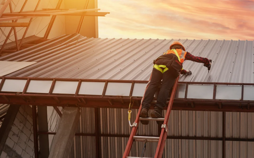 ongoing roofing installation for a client